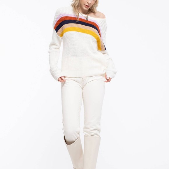 NWT Multi Color Stripe Pullover - Picture 7 of 7